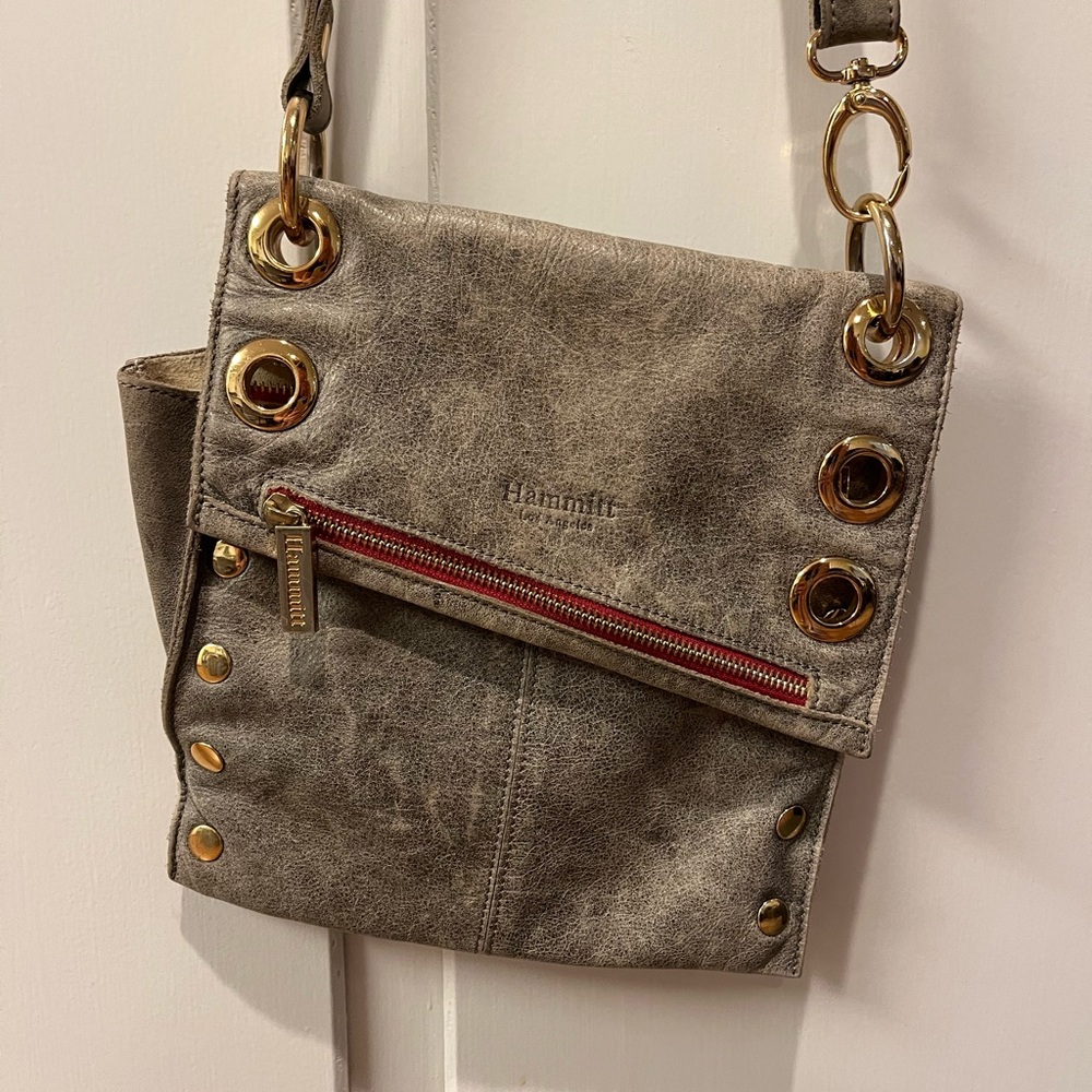 Pewter Hammitt crossbody / satchel bag, very good condition